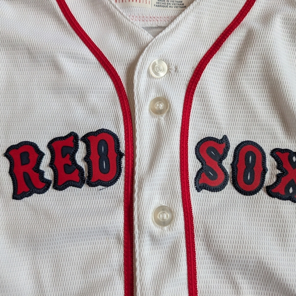 Majestic Red and White Boston Red Sox Jersey - Picture 3 of 5